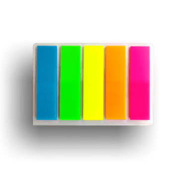 STICKY INDEX RO-CLIPS 45X12 5 CULORI RO-SI5C