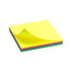 STICKY NOTES RO-CLIPS 75X75MM 4 CUL NEON 100 FILE RO-SNN4C