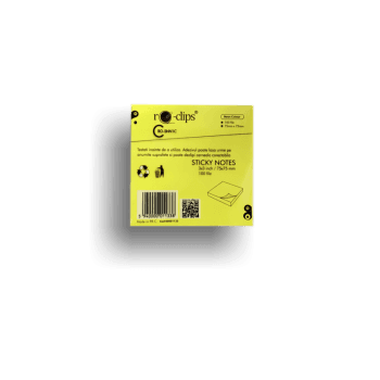 STICKY NOTES RO-CLIPS 75X75MM NEON 100 FILE RO-SNN1C