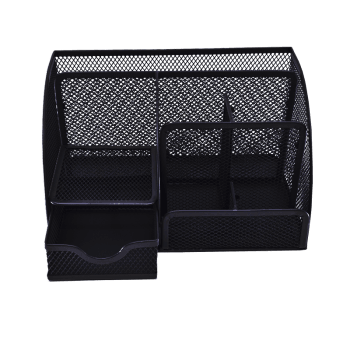 SUPORT BIROU METALIC 7 COMPARTIMENTE MESH