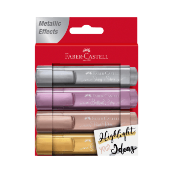 TEXTMARKER SET 4 METALIZAT FABER CASTELL