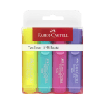 TEXTMARKER SET 4 PASTEL FABER CASTELL