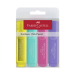 TEXTMARKER SET 4 SUPERFLUORESCENT 1546 FABER CASTELL