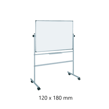 WHITEBOARD MAGNETIC MOBIL RO-CLIPS 120X180CM RO-WBM120180