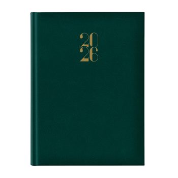 Agenda Artilux A4 datata, hartie ivory, coperta verde