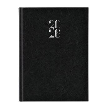 Agenda Artilux A4 datata, hartie ivory, coperta negru
