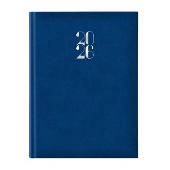 Agenda Artilux A4 datata, hartie ivory, coperta albastru royal