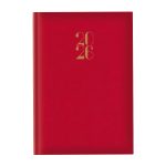 Agenda Artilux A5 datata, hartie ivory, coperta rosu