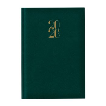 Agenda Artilux A5 datata, hartie ivory, coperta verde