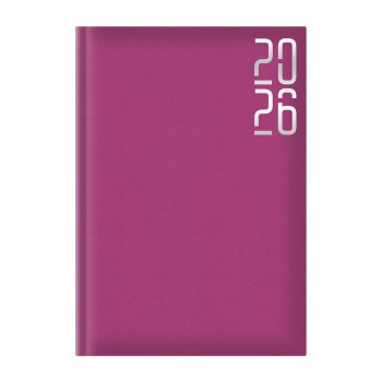 Agenda Artibest A5 datata, hartie offset alb, coperta fucsia