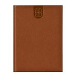 Agenda Dakota A4 datata, hartie ivory, coperta maro