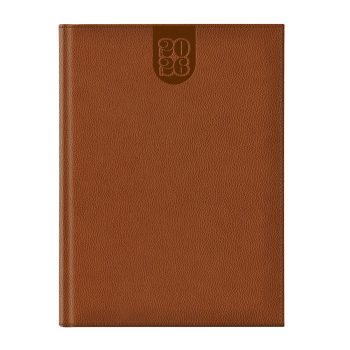 Agenda Dakota A4 datata, hartie ivory, coperta maro