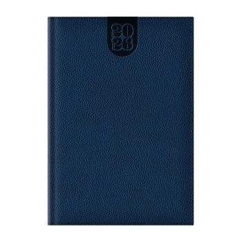 Agenda Dakota A5 datata, hartie ivory, coperta albastru navy