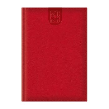 Agenda Dakota A5 datata, hartie ivory, coperta rosu