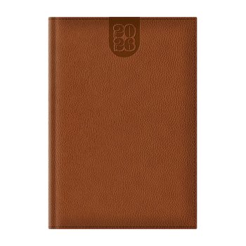 Agenda Dakota A5 datata, hartie ivory, coperta maro