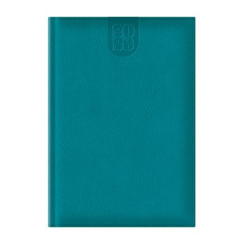 Agenda Dakota A5 datata, hartie ivory, coperta turcoaz